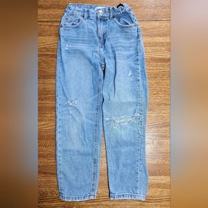 ZARA Kids Jeans Size 10 With Rips and Elastic Waist